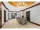 Contemporary lobby with a marble reception desk and modern finishes at 901 Abernathy Ne Rd # 2050, Sandy Springs, GA 30328