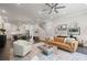 An expansive living room blending into dining and kitchen with an open layout at 1815 La Dawn Nw Ln, Atlanta, GA 30318