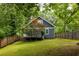 Spacious backyard with green lawn and mature trees, perfect for outdoor activities at 230 Milton Se Ave, Atlanta, GA 30315