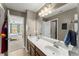 Bathroom with double sinks and a large mirror at 4388 Cades Pointe, Marietta, GA 30066