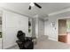 This bedroom has carpet and built-in shelves and cabinets at 4388 Cades Pointe, Marietta, GA 30066