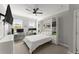 Stylish bedroom with built-in shelving, pull down murphy bed, and workspace at 4388 Cades Pointe, Marietta, GA 30066