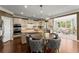 Eat-in kitchen with stainless steel appliances and a large dining table at 4388 Cades Pointe, Marietta, GA 30066