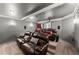 Comfortable home theater featuring plush leather recliners and a projector at 4388 Cades Pointe, Marietta, GA 30066