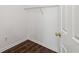 Walk-in closet with wire shelving and hardwood floors at 1320 Country Acres Ln, Lawrenceville, GA 30045