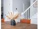 Bright dining room with wooden table, leather chairs, and white staircase at 1320 Country Acres Ln, Lawrenceville, GA 30045