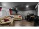 Inviting media room with a large screen and comfortable seating at 2100 Drew Nw Dr, Atlanta, GA 30318