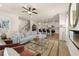 Spacious living room featuring a contemporary fireplace, stylish furniture, and an open layout at 1234 Ravencliff Dr # 81, Austell, GA 30168