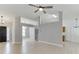 Open-concept living room with high ceilings, providing plenty of space for gatherings at 2175 Charleston Oak Cir, Lawrenceville, GA 30043