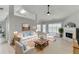 Comfortable living room with vaulted ceiling, neutral decor, and lots of natural light at 2175 Charleston Oak Cir, Lawrenceville, GA 30043