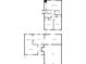Detailed floor plan showcasing the layout of both floors, bedrooms, bathrooms, kitchen, and living areas at 4504 Cedar Ridge Trl, Stone Mountain, GA 30083