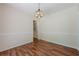 Inviting dining room featuring neutral walls and decorative chair rail at 2133 Bird Ln, Snellville, GA 30078