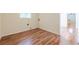 Mud room with utility hookups and wood look floors at 2133 Bird Ln, Snellville, GA 30078