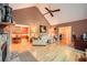 Bright living area boasts beautiful floors, a fireplace, and an open layout at 507 Falls Way, Woodstock, GA 30188