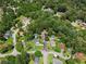 An aerial view shows the neighborhood, surrounded by trees and quiet streets, providing a sense of community at 1275 Muirforest Way, Stone Mountain, GA 30088