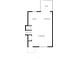Main level floor plan showcasing kitchen, dining area, living room, and an outdoor deck at 1275 Muirforest Way, Stone Mountain, GA 30088