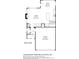 Detailed first floor plan highlighting the layout of the living, dining, kitchen and garage spaces at 1338 Dupont Nw Park, Atlanta, GA 30318