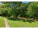 Picturesque backyard with a peaceful river, lush trees, and inviting green space at 2580 Hyde Manor Dr, Atlanta, GA 30327