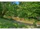 Scenic backyard featuring a tranquil river, abundant trees, and natural beauty at 2580 Hyde Manor Dr, Atlanta, GA 30327