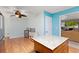 Bright kitchen featuring an island, plenty of counter space, and an adjoining dining area, perfect for Gathering gatherings at 39 Cannon Pl, Dallas, GA 30157