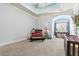 Inviting bedroom showcasing a whimsical cloud ceiling and comfortable furnishings at 878 Middle Fork Trl, Suwanee, GA 30024