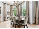 Dining area with a view of the backyard at 878 Middle Fork Trl, Suwanee, GA 30024