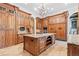 Gourmet kitchen featuring custom cabinetry, granite countertops, and a central island at 878 Middle Fork Trl, Suwanee, GA 30024