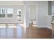 Bright living room with hardwood floors and access to the outdoor deck at 1030 Burnside Nw Pl, Atlanta, GA 30318