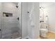 Modern bathroom featuring a tiled shower and separate vanity at 2158 Oregon Ct, Decatur, GA 30032