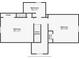 Second-floor floor plan featuring two bedrooms, a bathroom, and closet space at 3845 Pilgrim Mill Rd, Cumming, GA 30041