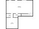 Basement floor plan shows measurements of rooms at 294 Ralph Still Rd, Dacula, GA 30019