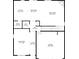 First floor floor plan featuring kitchen, dining area, living room and garage at 294 Ralph Still Rd, Dacula, GA 30019