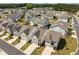 An aerial view of a neighborhood with well-maintained homes and manicured lawns creates a sense of community at 3723 Silvery Way, Powder Springs, GA 30127
