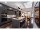 Modern kitchen with a large island, marble countertops, sleek cabinetry, and stainless steel appliances at 721 Longleaf Ne Dr # 3, Atlanta, GA 30342