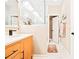 Modern bathroom with a stylish vanity, walk-in shower, and marble flooring for a clean and elegant look at 1996 Cobblestone Ne Cir, Atlanta, GA 30319