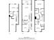 Floorplans showing the layout of all three floors of the home at 1996 Cobblestone Ne Cir, Atlanta, GA 30319