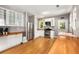 Bright kitchen features stainless steel appliances, butcher block countertops, and ample cabinet space at 2486 Memorial Se Dr, Atlanta, GA 30317