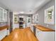 Bright kitchen features stainless steel appliances, butcher block countertops, and ample cabinet space at 2486 Memorial Se Dr, Atlanta, GA 30317