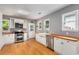 Stylish kitchen with stainless steel appliances, butcher block counters, and plenty of cabinet space at 2486 Memorial Se Dr, Atlanta, GA 30317