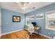 Bright home office featuring a desk, natural light, and hardwood flooring at 2486 Memorial Se Dr, Atlanta, GA 30317