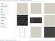 A sample of exterior options with siding, trim, and roofing choices at 6660 Wallace Farms Dr, Cumming, GA 30028