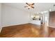 Open living area connects to kitchen and staircase with ample space for entertaining at 1363 Penhurst Dr, Lawrenceville, GA 30043