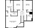 Second floor plan featuring primary bedroom, two bedrooms, two baths, walk-in closet and a hall at 26 Springbottom Dr, Lawrenceville, GA 30046