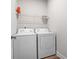 Convenient laundry room with modern washer and dryer units at 33 N Village Cir, Rydal, GA 30171