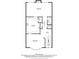 Detailed floor plan showcasing the layout of the home, including the kitchen, living room, and dining room at 122 Old Ivy Ne Rd # 17, Atlanta, GA 30342