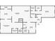 Detailed floor plan showing layout of rooms and dimensions at 721 Beaufort Cir, Duluth, GA 30096
