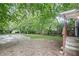 Spacious backyard with grass, a concrete slab and mature trees. Fenced in for privacy at 1591 Jonesboro Se Rd, Atlanta, GA 30315