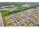 Aerial view highlighting a well-maintained residential neighborhood near Bay Creek Park and community amenities at 3825 Sycamore Hill Dr, Loganville, GA 30052
