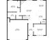 Detailed floor plan showcasing the layout of the home's main level at 3825 Sycamore Hill Dr, Loganville, GA 30052