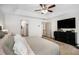 Serene main bedroom with a neutral palette, trey ceiling and large windows for natural light at 13 Cottage Nw Walk, Cartersville, GA 30121